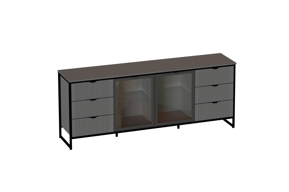 Тумба 2 дв 6 ящ "Нора" гостиная