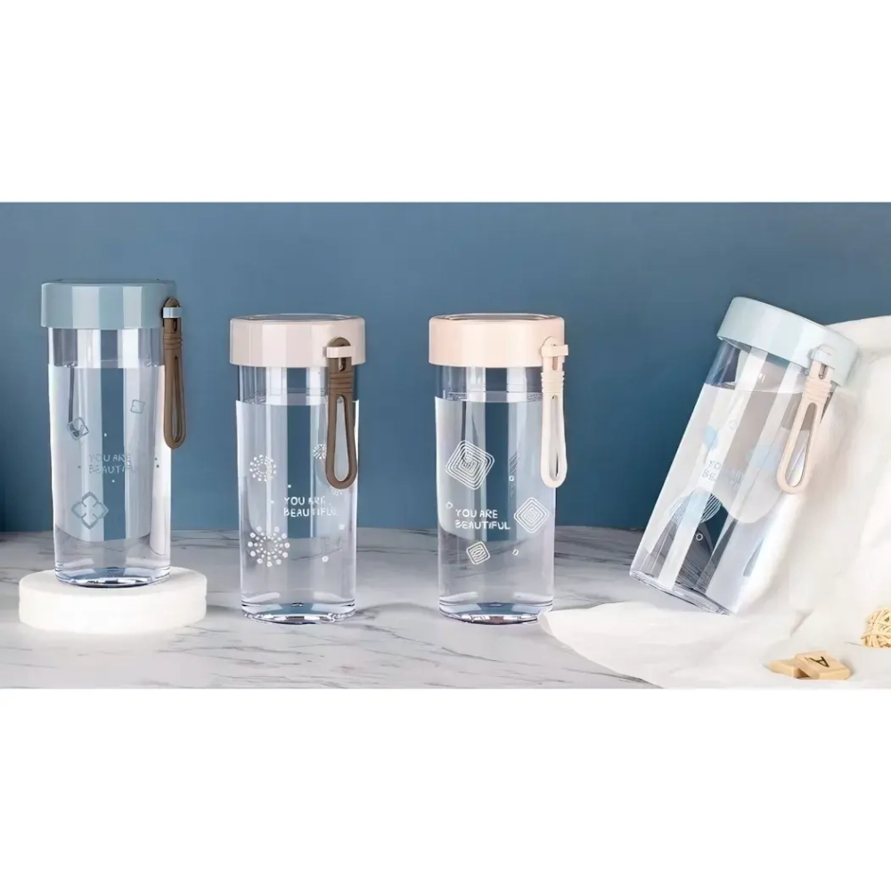 Бутылка питьевая пластиковая 420мл «Свежесть»