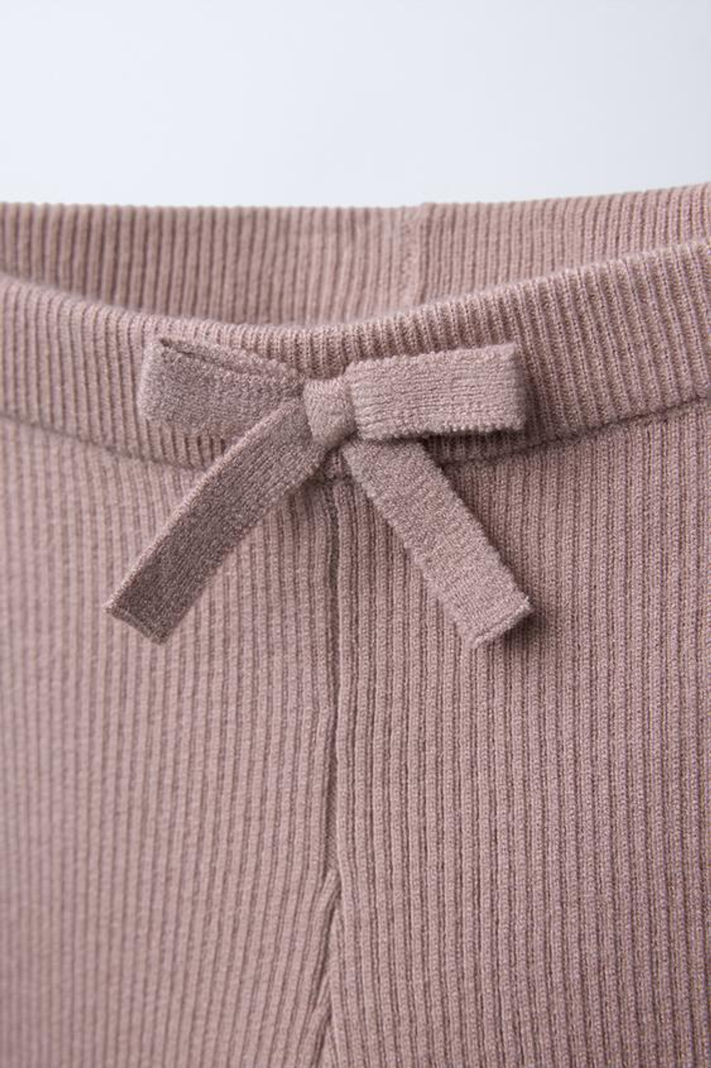 ZARA ОДНОТОННЫЕ ЛЕГИНСЫ В РУБЧИК, ТЕЛЕСНО-РОЗОВЫЙ