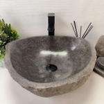 Каменная раковина из речного камня RS-63434 (49*45*16) 0123