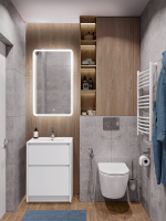 Тумба под раковину BelBagno Kraft 39 50 KRAFT39-500/390-2C-PIA-BO Bianco Opaco