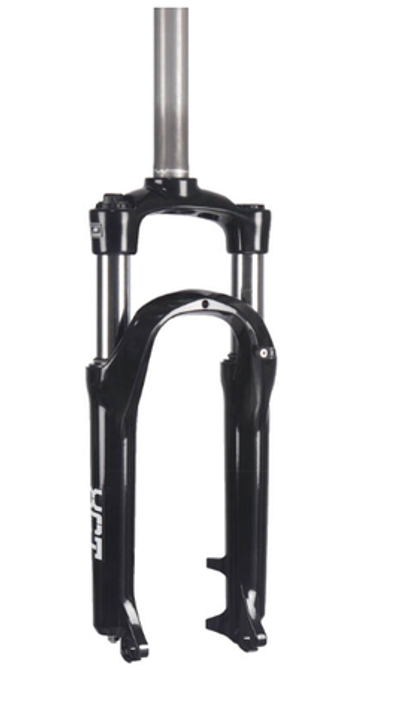 Вилка 20", шток 1-1/8", ход 63мм, черная блестящая, регулир жесткости пружин, ноги ?28мм, для ДТ PM.