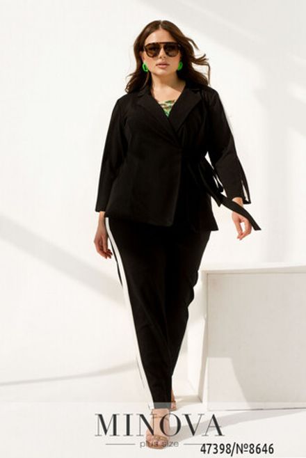 Костюм 8646-чёрный Minova Фото 2