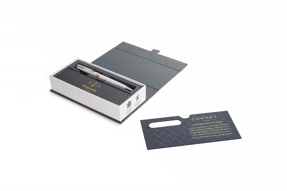 Шариковая ручка Parker Sonnet , Pearl White Lacquer PGT