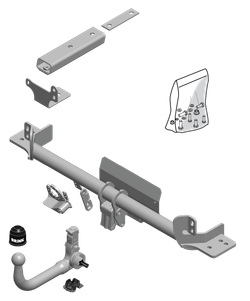 Фаркоп Brink (Thule) 590700 для Landrover Range Rover Evoque (2011 - )(паспорт и сертификат в комплекте)(без электрики)