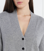 Хлопковый кардиган Liu Jo - серый(MF3030 MS009)