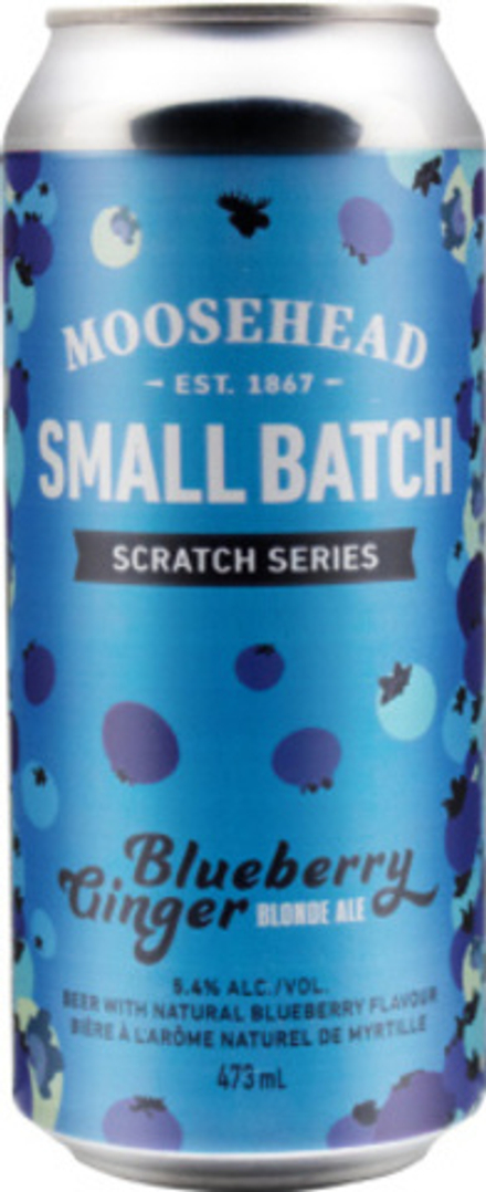 Пиво Мусхед Смолл Бач Блуберри Джинджер Блонд Эль / Moosehead Small Batch Blueberry Ginger Ale 0.473 - банка