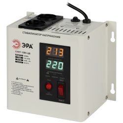 Стабилизатор напряжения ЭРА СННТ-1000-ЦБ настенный ц.д. 140-260В/220/В 1000ВА белый | Настенные