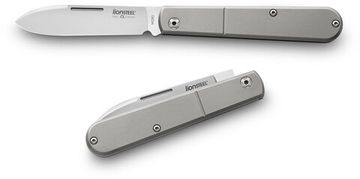 Складной нож Lion Steel "Barlow Slim Roundhead" L/CKS0111 GY P c клинком из стали Böhler M390 Microclean®, рукоять титан