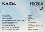 Катушка Kaida HX20A 2000 bb3+1 (4.9:1) 0.20/0.25/0.28мм-280/180/140м 245г