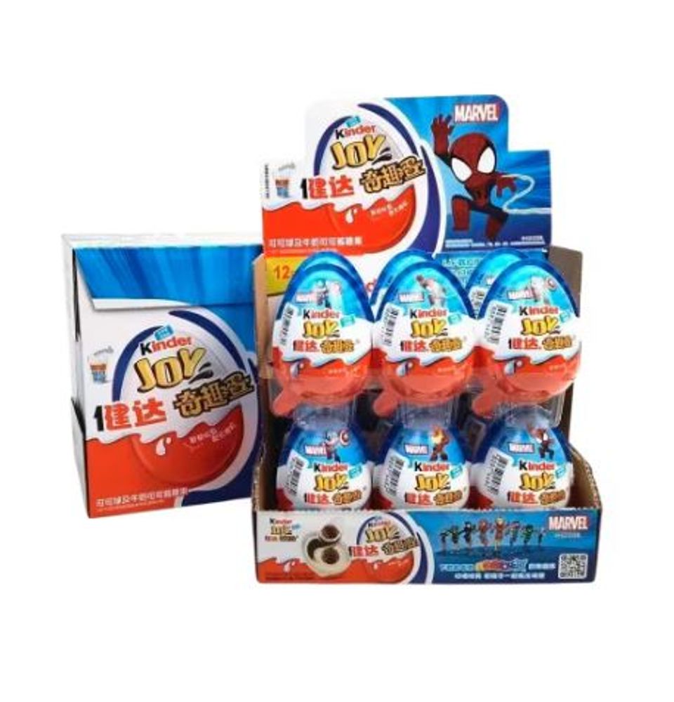 Шоколадное яйцо Kinder Joy Marvel 20гр