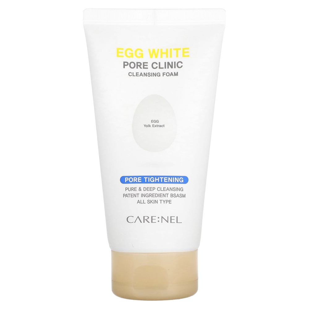 Care:Nel, Egg White, пенка для очищения пор, 150 мл (5,07 жидк. унц.)