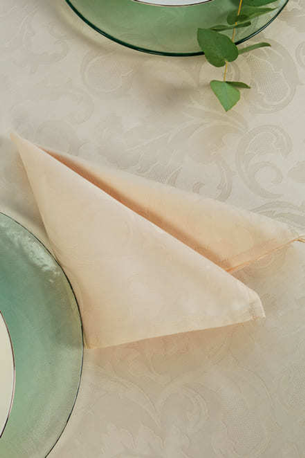 Скатерть 180x320 и 12 салфеток EmilioGatti Florida Avorio