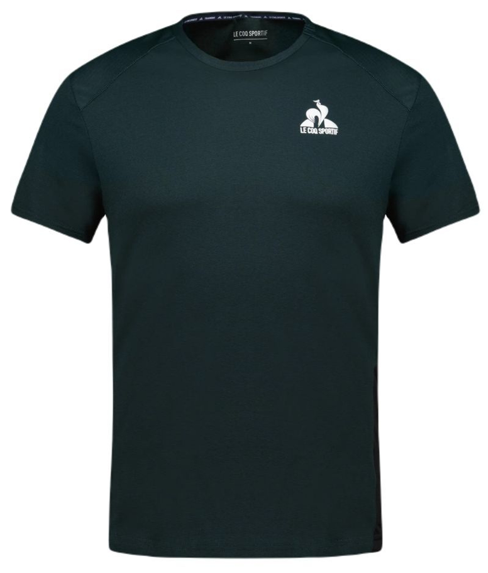 Теннисная футболка Le Coq Sportif Training T-Shirt Short Sleeve N°1 - scarab/black