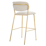 Стул барный Bergenson Bjorn Eirill, шенилл, серый