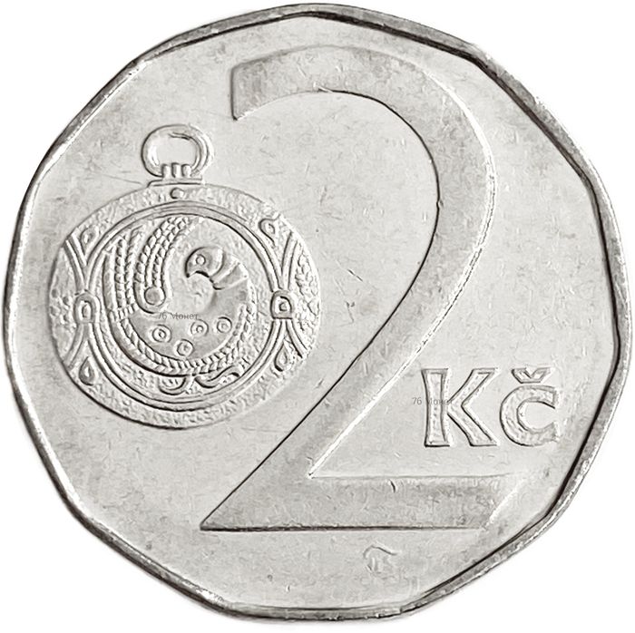2 кроны 1993-2023 Чехия