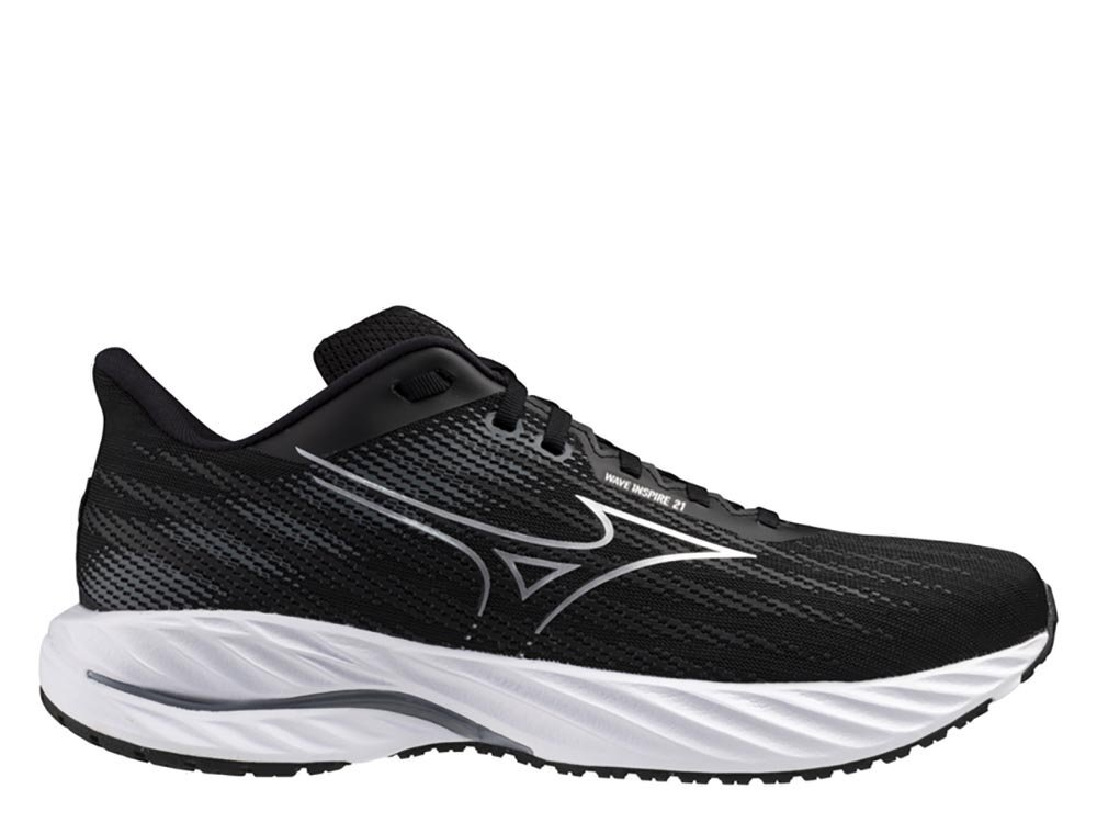 Кроссовки для бега мужские Mizuno Wave Inspire 21 M Черно-Белый