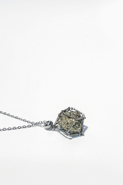 Авоська-подвеска для кристаллов серебристая S