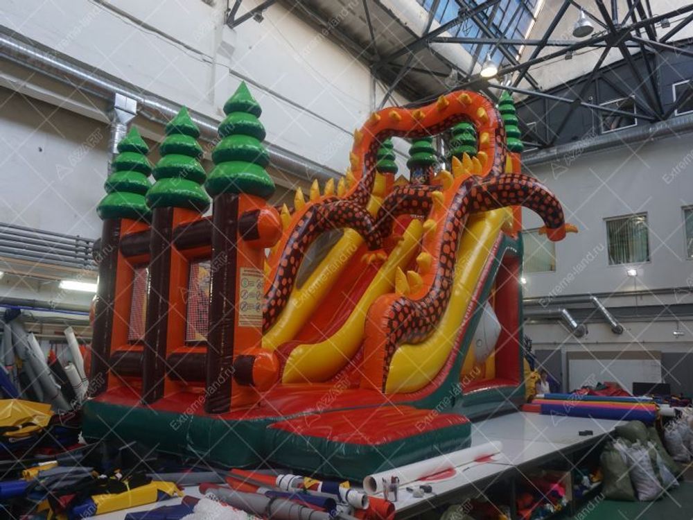 Батут-горка "Змей Горыныч"