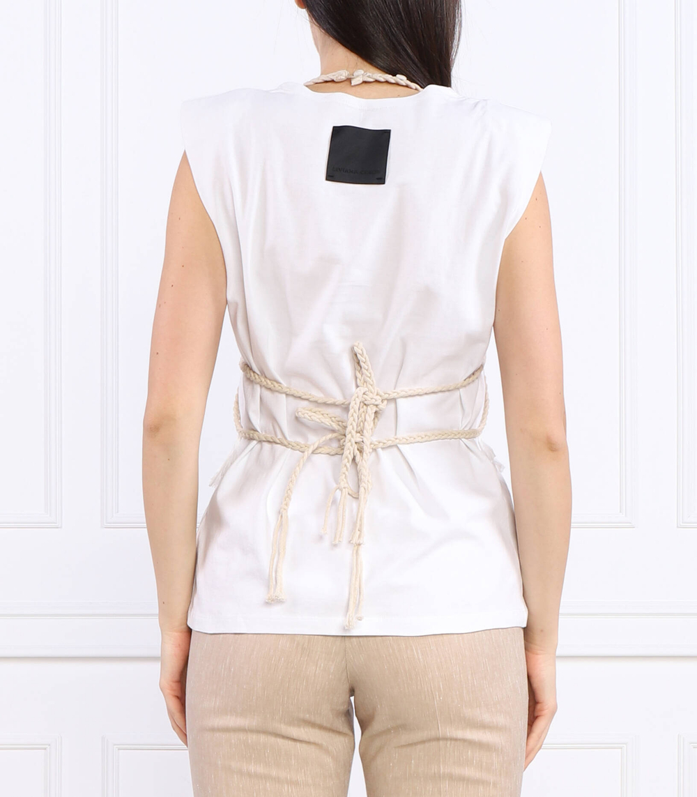 футболка+топ Liviana Conti - белый(F3SW90)