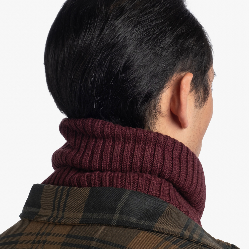 Модный шарф-труба Buff Neckwarmer Knitted Comfort Norval Maroon