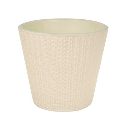 Горшок для цветов "Velvet" D160 мм, 1,6л (светло-бежевый)