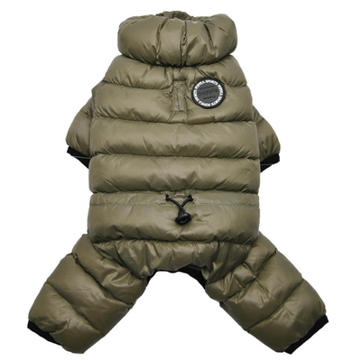 Puppia комбинезон для собак утеплённый "ultra light jumpesuit b", хаки, m