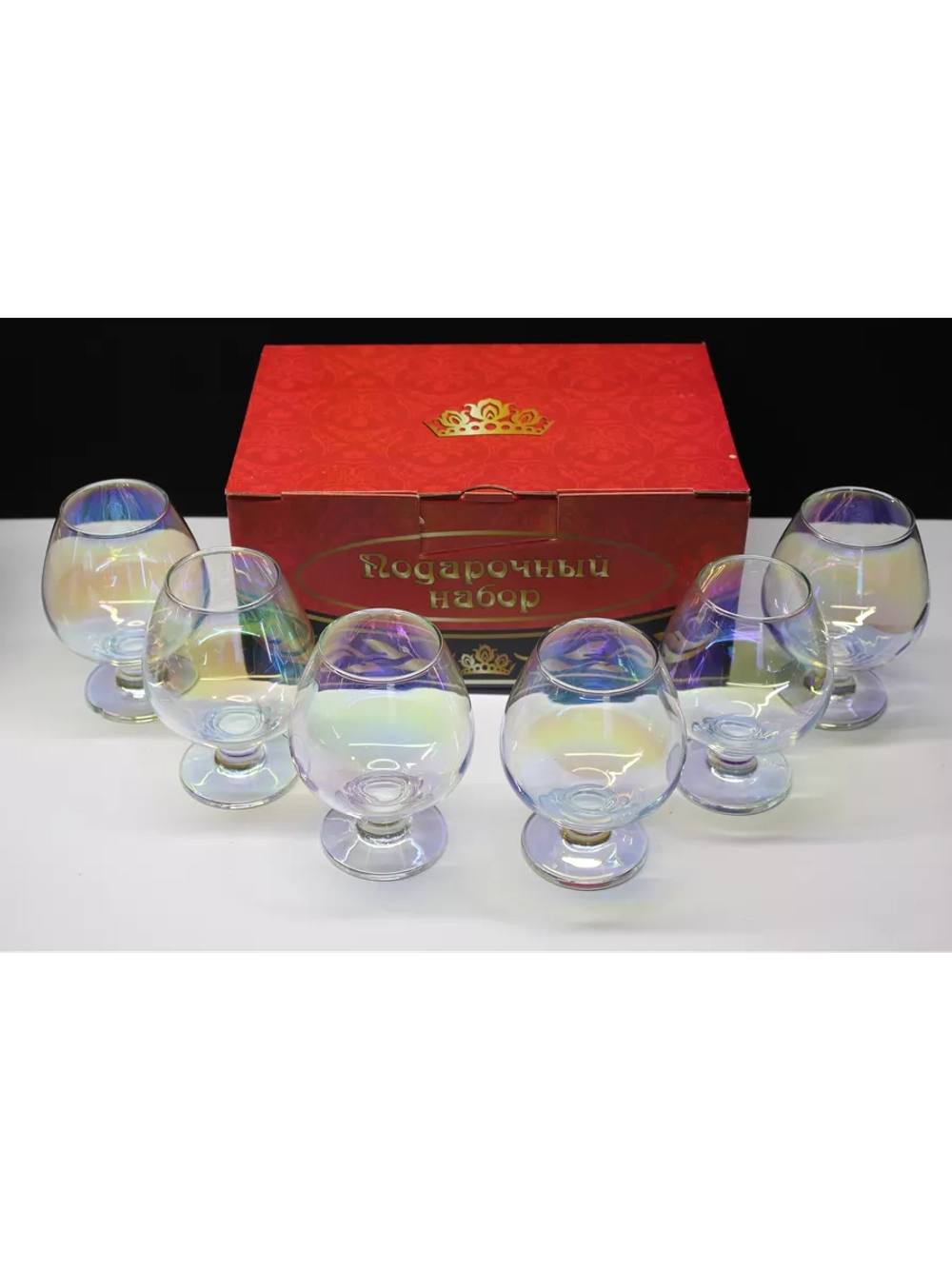 Бокалы для коньяка 6 шт 395 мл " Радужная коллекция"
