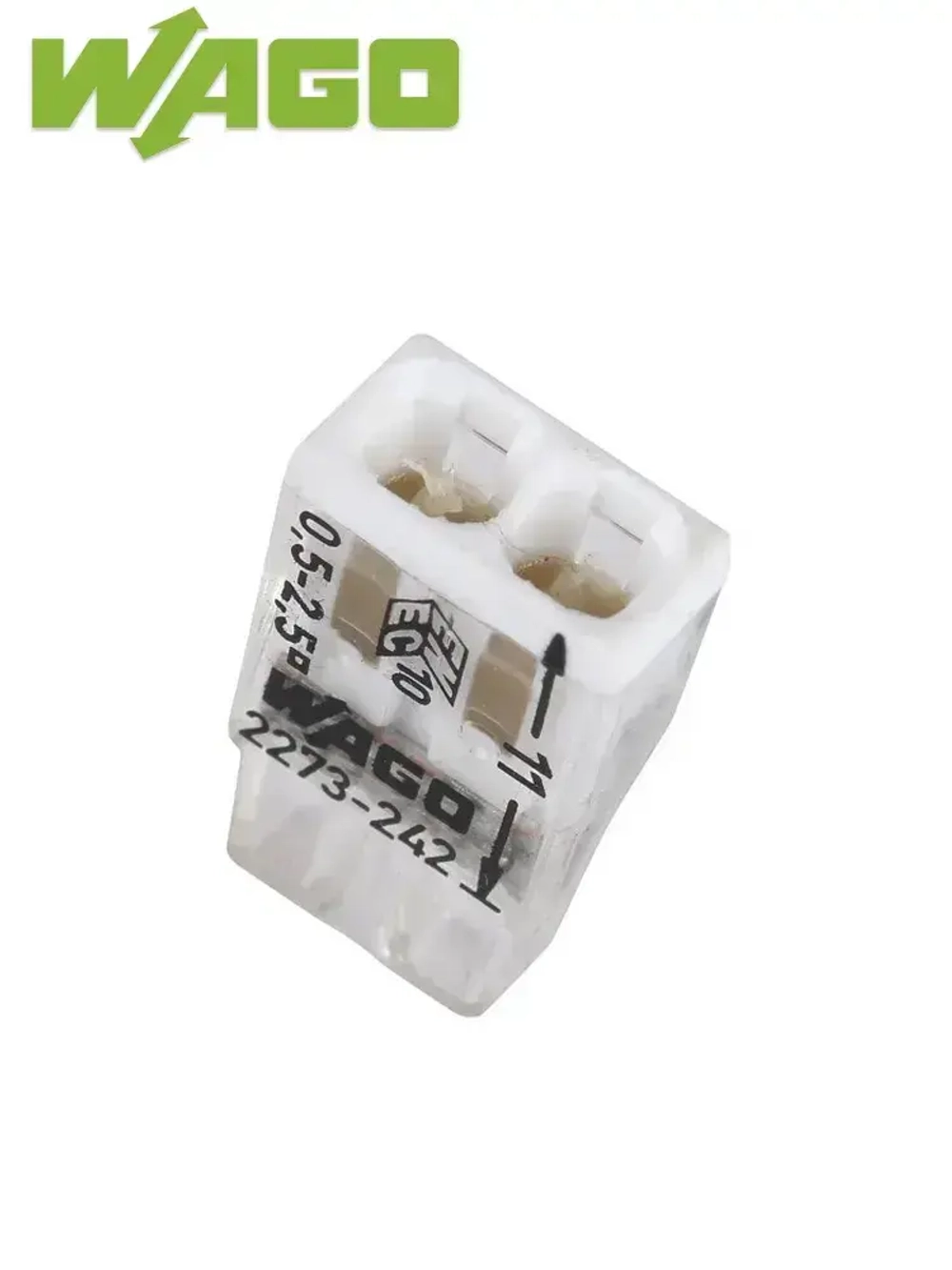 Клемма "WAGO" 2273-242 / 10 шт. с пастой "Alu-Plus"