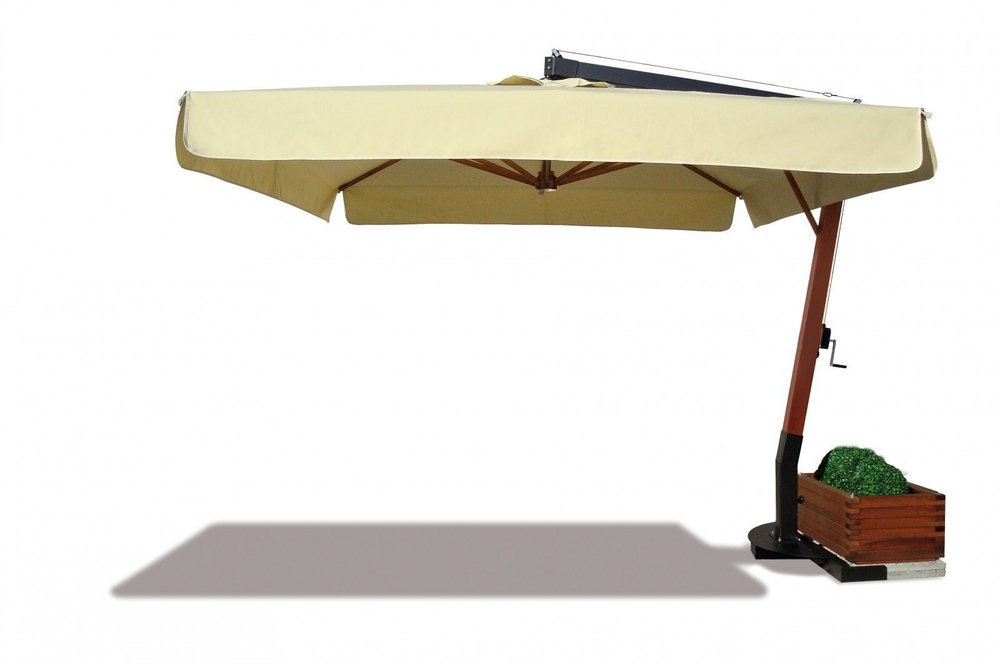 Зонт профессиональный 4000х4000 м OFV Vespucci, натуральный, черный