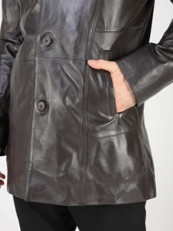 Кожаная куртка демисезонная блейзер пиджак