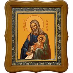 Симеон Богоприимец Праведный. Икона на холсте.