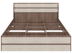 Кровать Браво, спальное место 160х200, без основания, Венге/молоко