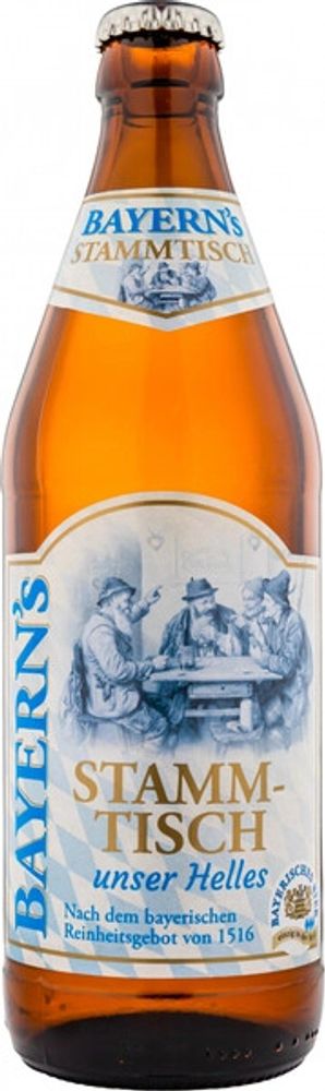 Пиво Шницльбаум Штаммтиш Унзер Хеллес / Schnitzlbaumer Stammtisch Unser Helles 0.5 - стекло