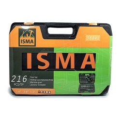 Набор инструментов 216пр. 1/4''3/8''1/2''(6гр.)(4-32мм) ISMA ISMA-38841