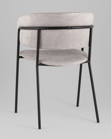 Кресло Нэлли New буклированный велюр серый