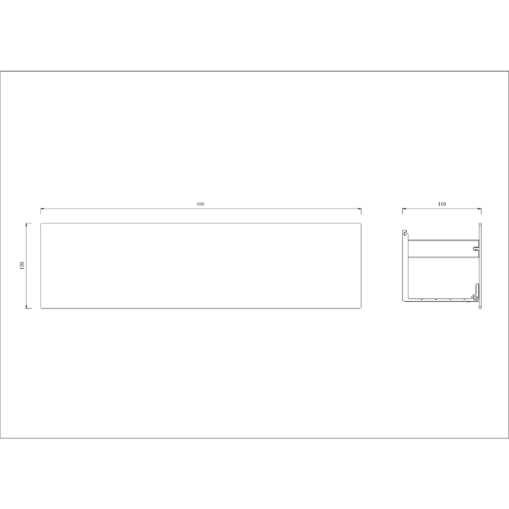 Полка Boheme Space 10966-W white