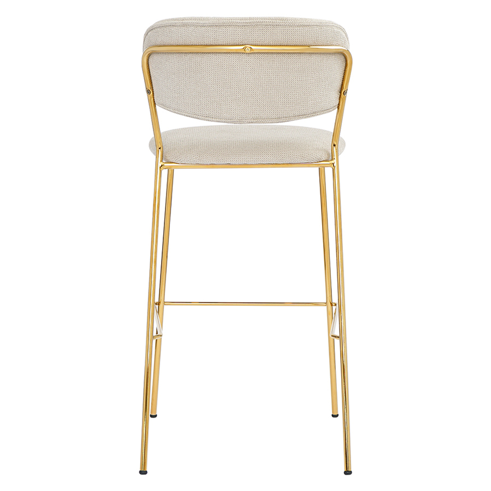 Стул барный eirill, шенилл, серый