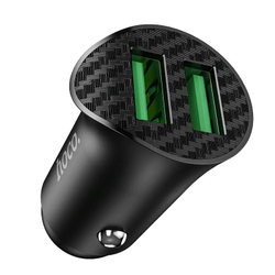 Разделитель автомобильный Hoco Z39 Farsighted dual port QC3.0 car charger (2USB: 3.6V-6.5V &amp; 3A 18W) Черный