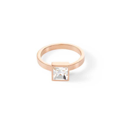 Кольцо Coeur de Lion Brilliant Square Rose Gold 0500/40-1822 58