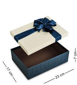 WG-48/1-A Коробка подарочная «Прямоугольник» цв.син/бел.