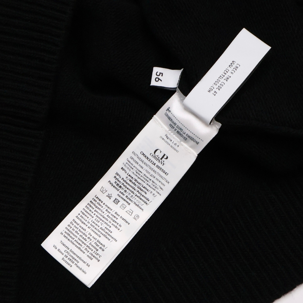 Свитер C.P. Company Lambswool Google Knit Black