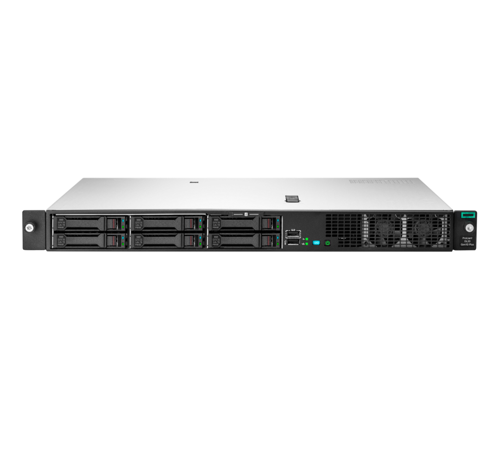 Стоечный сервер - HP Enterprise ProLiant DL20 Gen10 Plus, 1U, 4x 2.5“, 1x Xeon[E-2336] 6 Cores, 16Gb, P44115-B21