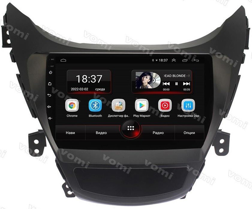 Магнитола для Hyundai Elantra 5 2011-2013 (MD) - Vomi AK572R9-MTK Android 10, 8-ядер, 2Гб-32Гб