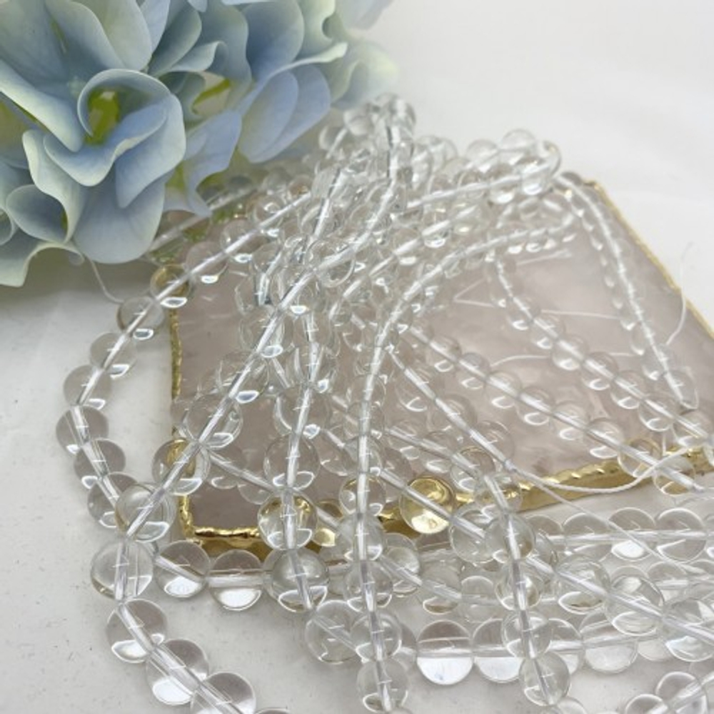 гхг-10 Горный хрусталь, гладкая бусина 10 мм