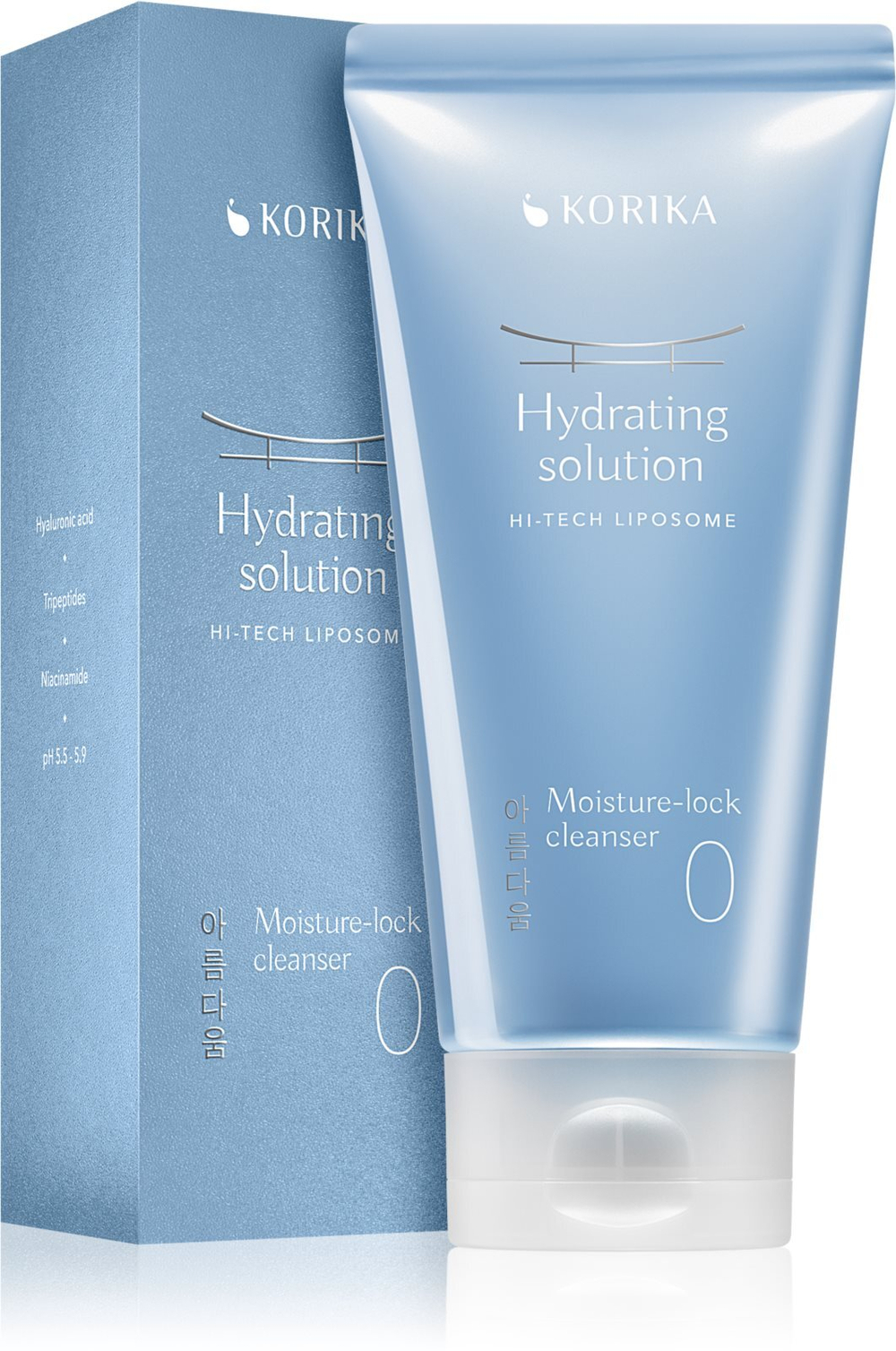 KORIKA HI-TECH LIPOSOME Hydrating solution Moisture-lock cleanser - увлажняющий и очищающий крем /   150  ml  / GTIN 8059300538630
