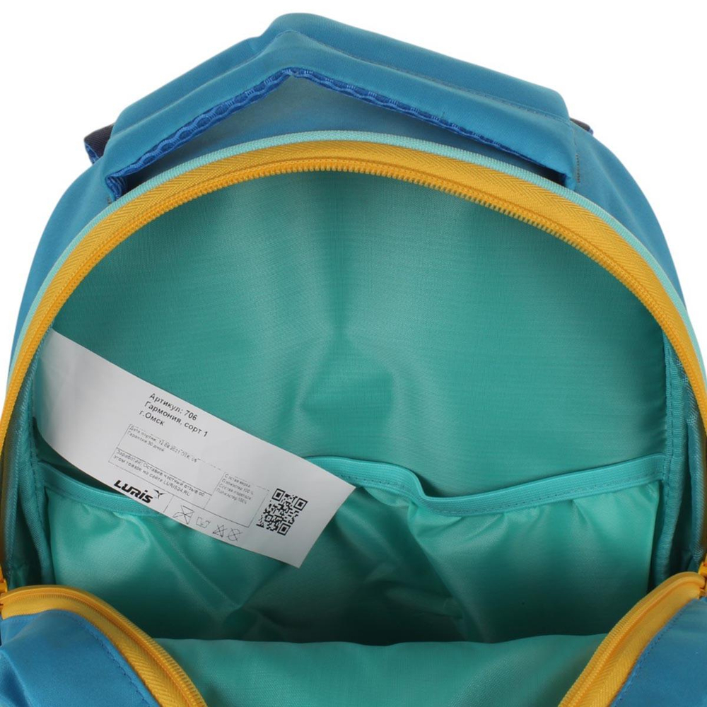 Ранец школьный Гармония 40*28*18см, анатом. спинкой, 1 отдел, 2 кармана, 2 боковых кармана "Панды"