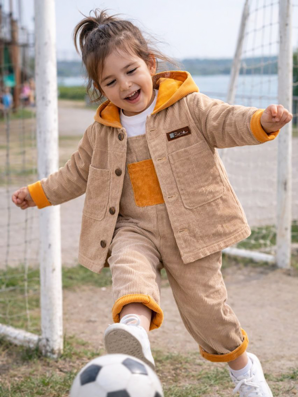 Вельветовый костюм Светлый Кофе