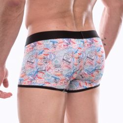 Мужские трусы боксеры с разноцветным принтом Don Moris DM072205
