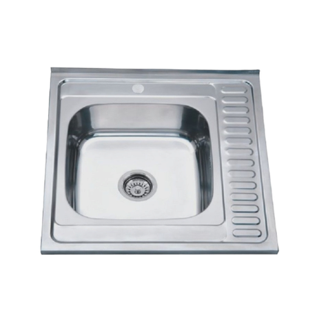 Кухонная накладная мойка РМС MG6-6060 с сифоном